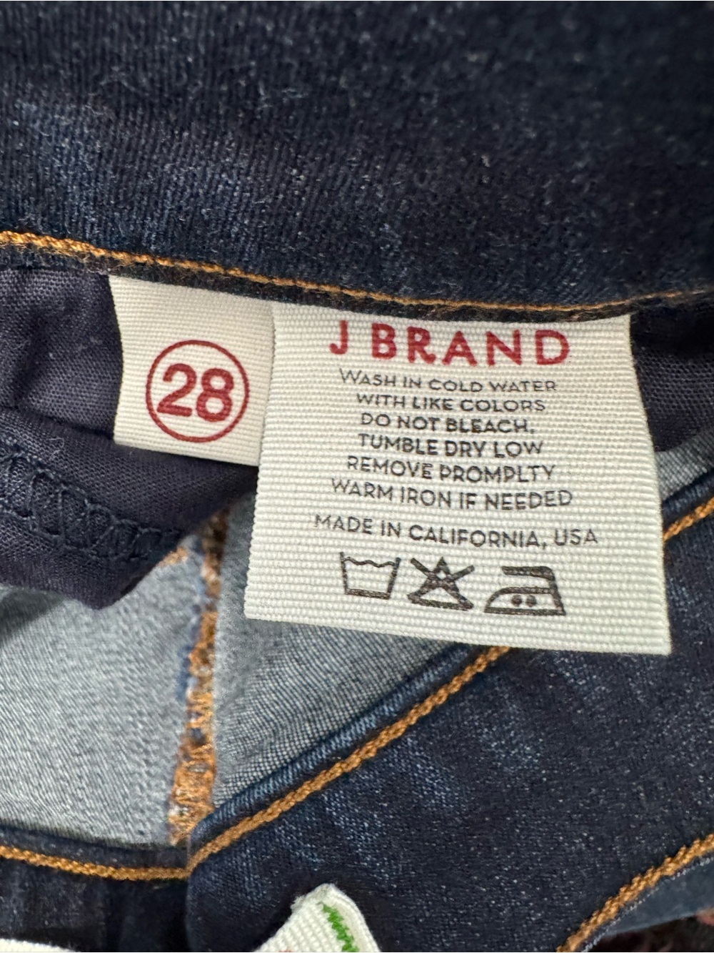 J Brand Dark Blue Skinny Jeans. Size 28 - Picture 7 of 9